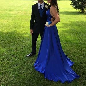 Sherri Hill Royal Blue ball dress